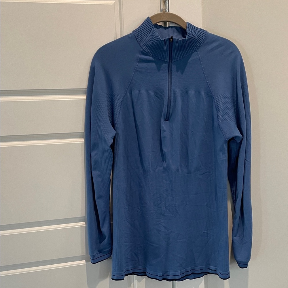 Patagonia Blue Long Sleeve Quarter-Zip Pullover